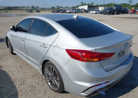 2018 Hyundai Elantra Sport from USA, damaged, VIN KMHD04LB9JU474878